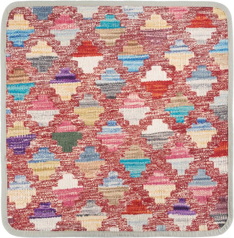 Afghanska mattan Kilim Afghan Kuddfodral 45x45 45x45, Persisk matta Knuten för hand