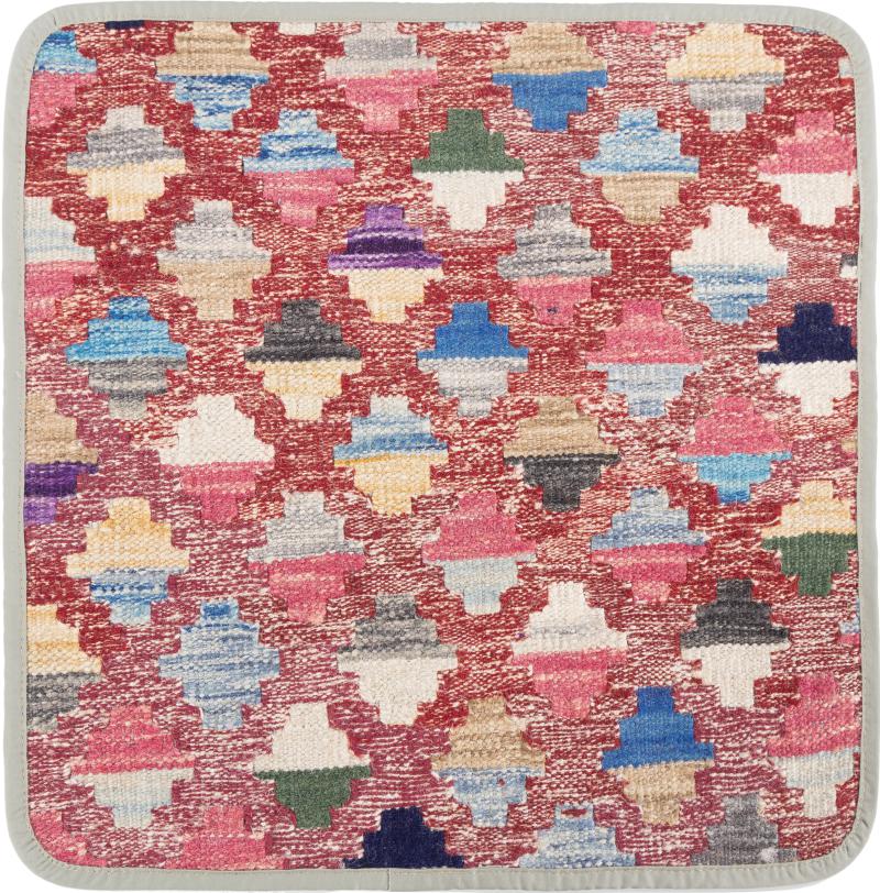 Afghanska mattan Kilim Afghan Kuddfodral 45x45 45x45, Persisk matta Knuten för hand