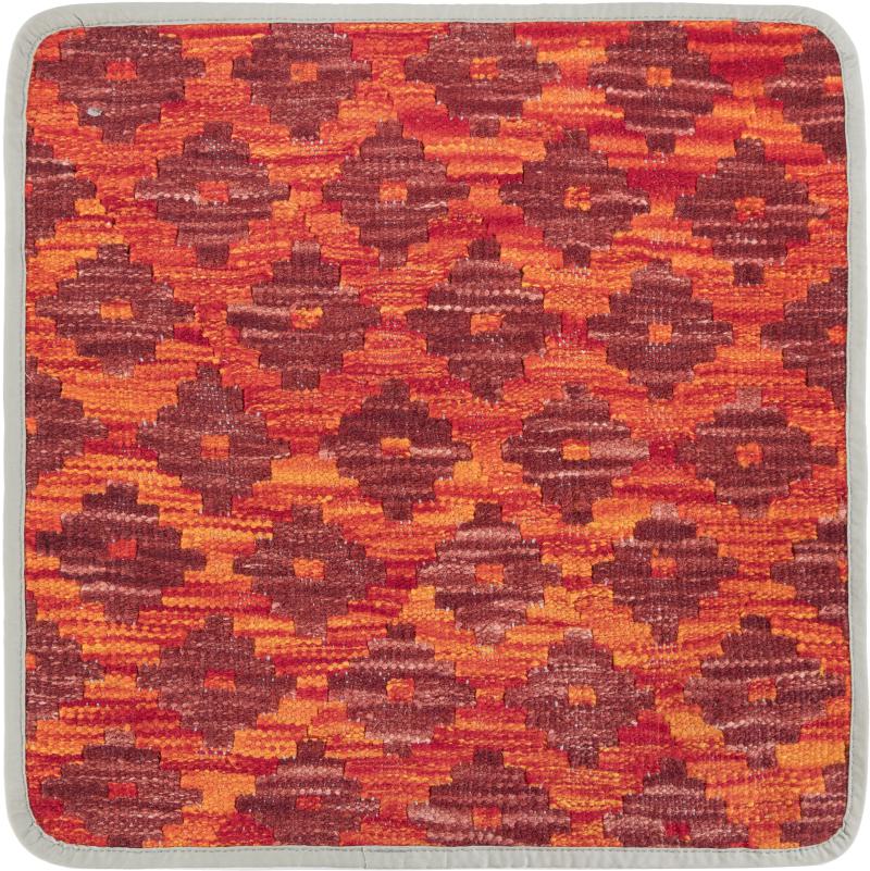 Afghan rug Kilim Afghan Cushion Cover 45x45 45x45, Persian Rug Knotted by hand