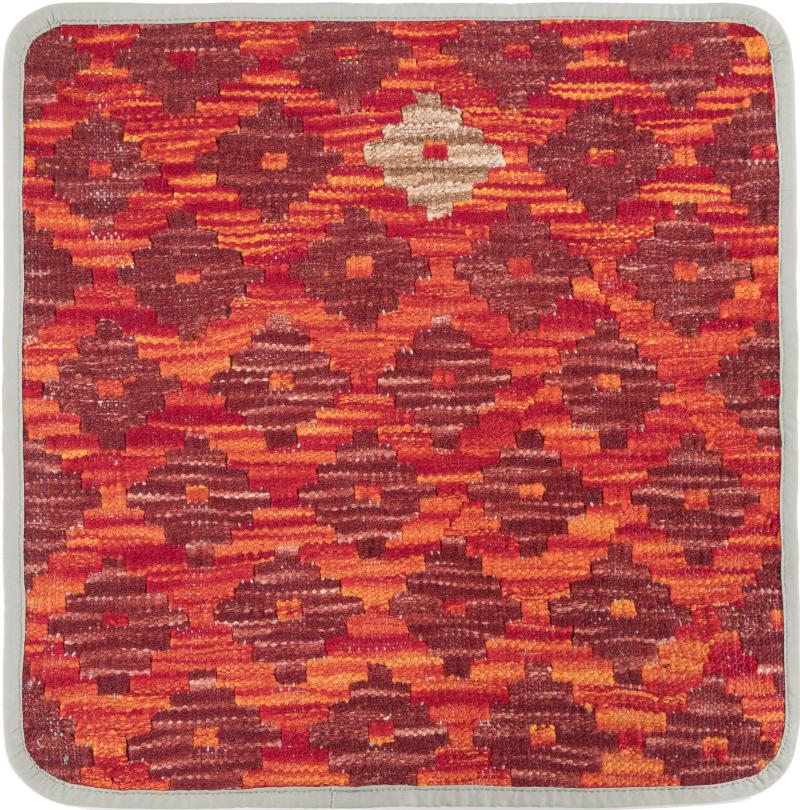 Afghan rug Kilim Afghan Cushion Cover 45x45 45x45, Persian Rug Knotted by hand