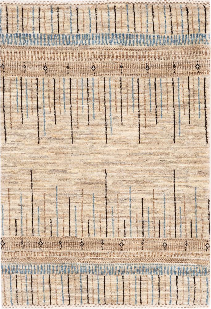 Tapete persa Persa Gabbeh Loribaft Tabiibaft 87x61 87x61, Tapete persa Atado à mão