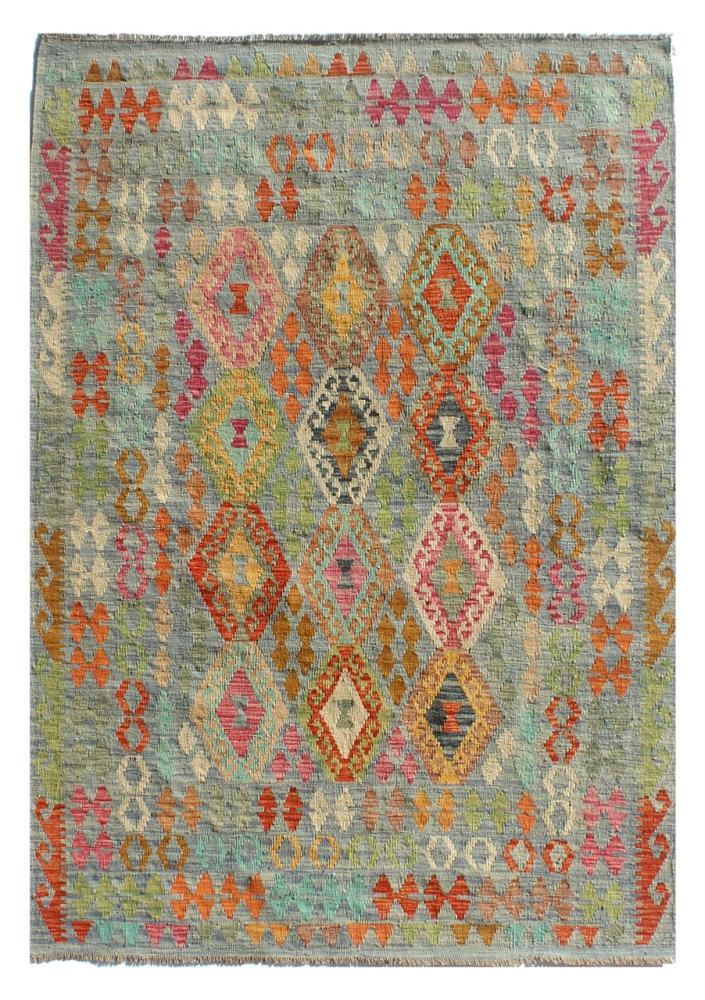 Afghan rug Kilim Afghan 7'10"x5'10" 7'10"x5'10", Persian Rug Woven by hand