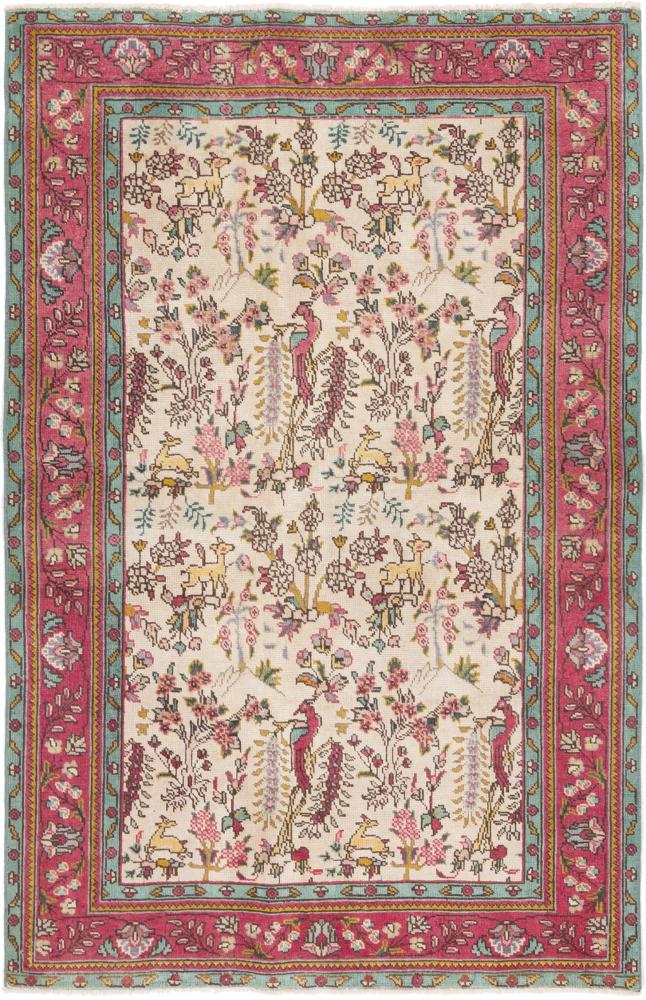 Persian Rug Tabriz 198x129 198x129, Persian Rug Knotted by hand