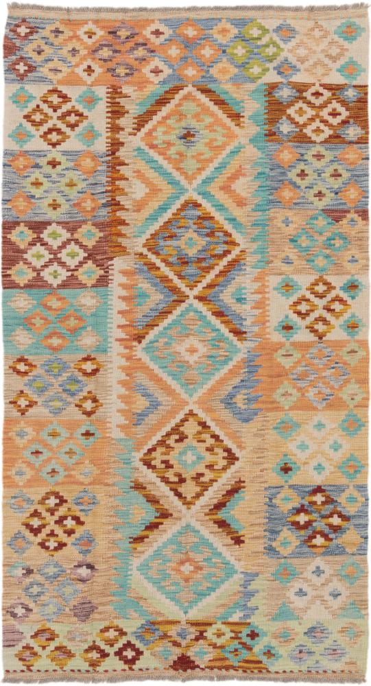 Tapete afegão Kilim Afegão Heritage 198x108 198x108, Tapete persa Tecido à mão