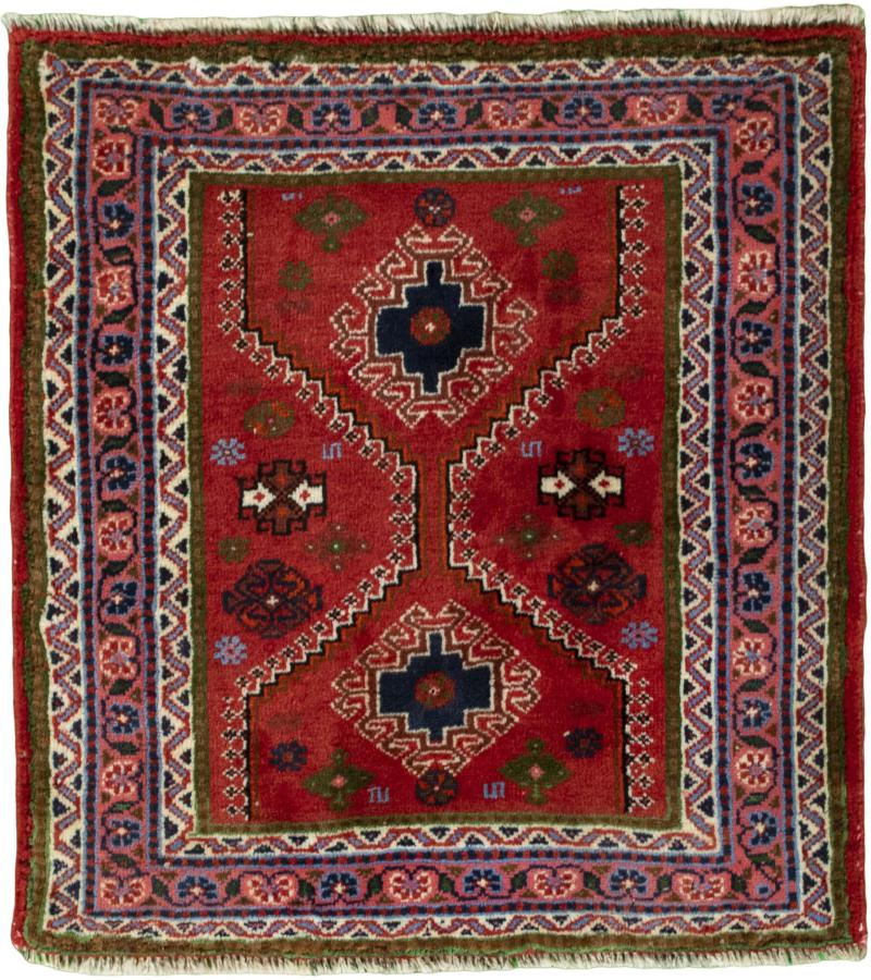 Persian Rug Shiraz 74x69 74x69, Persian Rug Knotted by hand