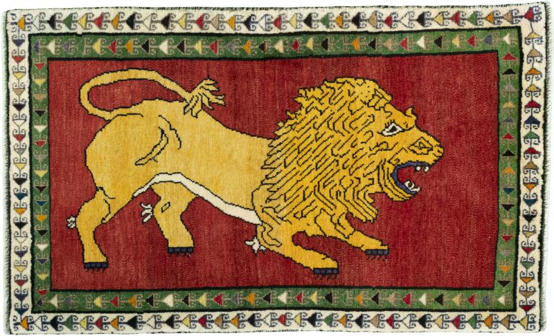 Persian Rug Persian Gabbeh Ghashghai 134x82 134x82, Persian Rug Knotted by hand