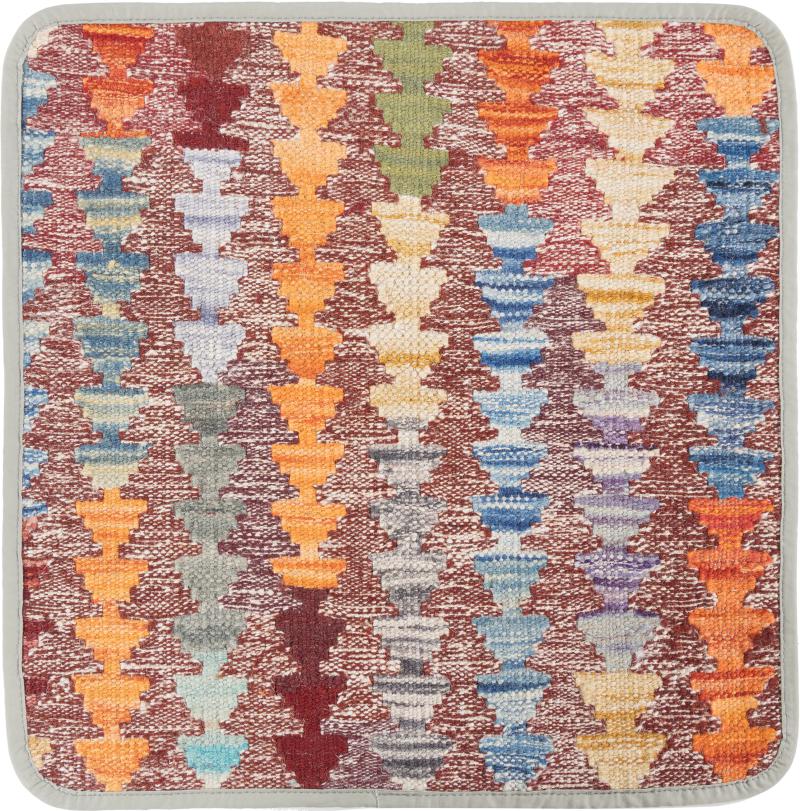 Afghanischer Teppich Kelim Afghan Kissenbezug 1'6"x1'6" 1'6"x1'6", Perserteppich Handgeknüpft