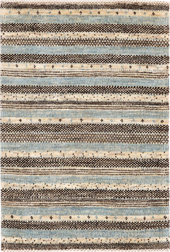 Tapete persa Persa Gabbeh Loribaft Tabiibaft 91x63 91x63, Tapete persa Atado à mão