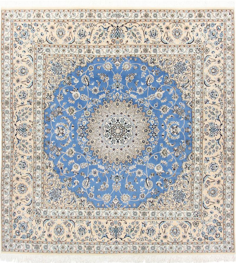 Persian Rug Nain 9La 10'4"x9'10" 10'4"x9'10", Persian Rug Knotted by hand