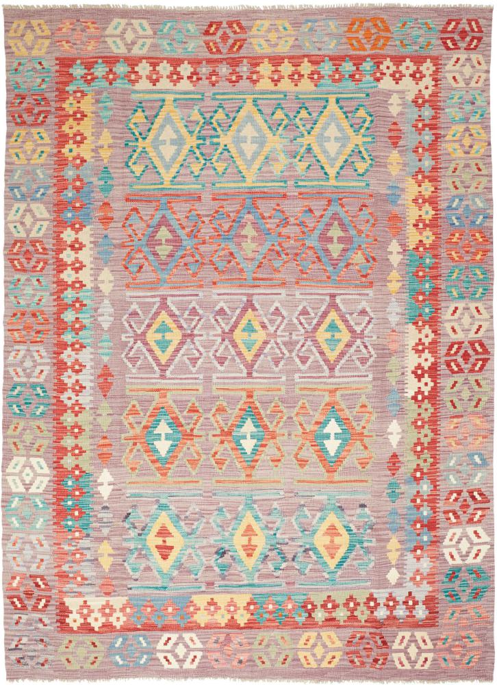 Tapis afghan Kilim Afghan 244x176 244x176, Tapis persan Tissé à la main