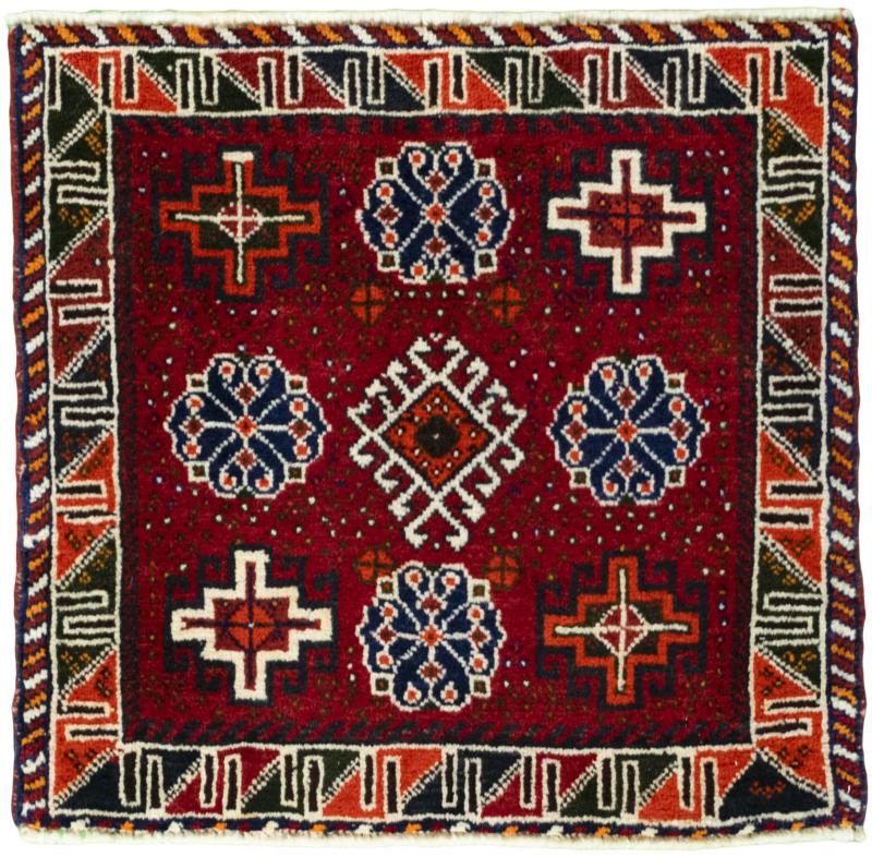Perzisch tapijt Shiraz 61x59 61x59, Perzisch tapijt Handgeknoopte