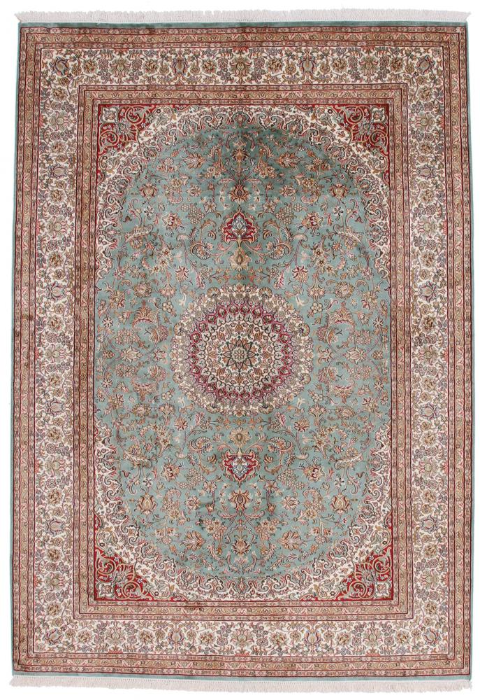 Covor indian Kashmir Mătase 245x173 245x173, Covor persan Lucrate de mână