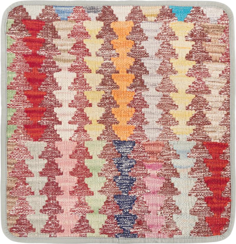 Afghanska mattan Kilim Afghan Kuddfodral 45x45 45x45, Persisk matta Knuten för hand