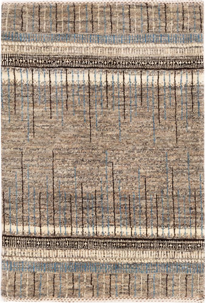 Tapete persa Persa Gabbeh Loribaft Tabiibaft 89x62 89x62, Tapete persa Atado à mão