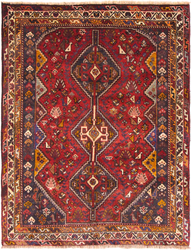 Tapete persa Shiraz 155x118 155x118, Tapete persa Atado à mão