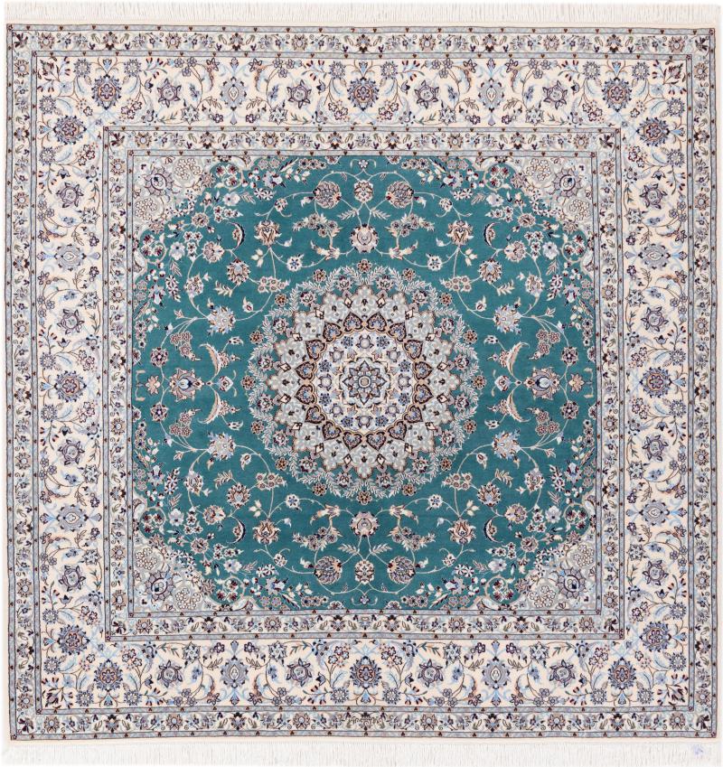 Persian rug Nain 6La 6'9"x6'9" 6'9"x6'9", Persian rug Hand-knotted