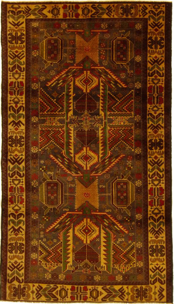 Afghan rug Baluch 195x108 195x108, Persian Rug Knotted by hand