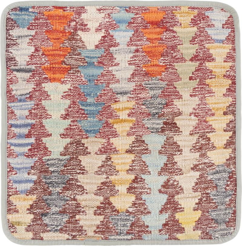 Afghan rug Kilim Afghan Cushion Cover 45x45 45x45, Persian Rug Knotted by hand