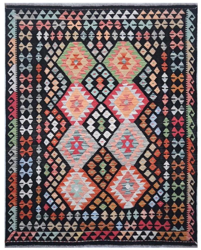 Afghan rug Kilim Afghan 6'8"x5'1" 6'8"x5'1", Persian Rug Woven by hand
