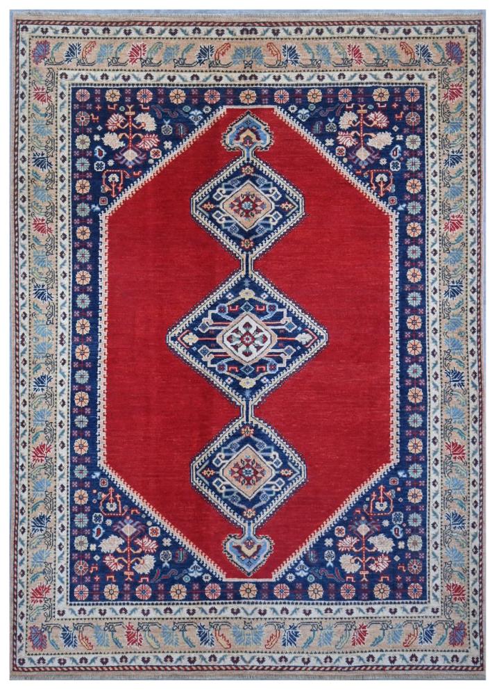 Tapis afghan Kazak Darya 248x173 248x173, Tapis persan Noué à la main