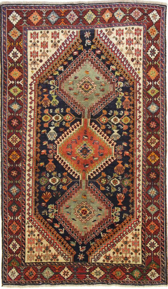 Tapete persa Ghashghai 213x127 213x127, Tapete persa Atado à mão