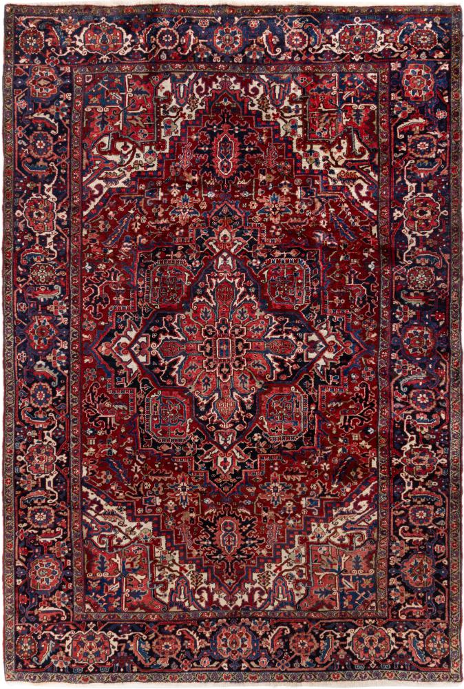 Persisk tæppe Heriz Gamle 346x232 346x232, Persisk tæppe Knyttet i hånden