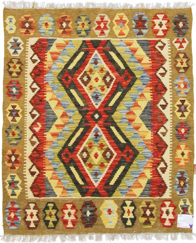 Tapete afegão Kilim Afegão 116x92 116x92, Tapete persa Tecido à mão