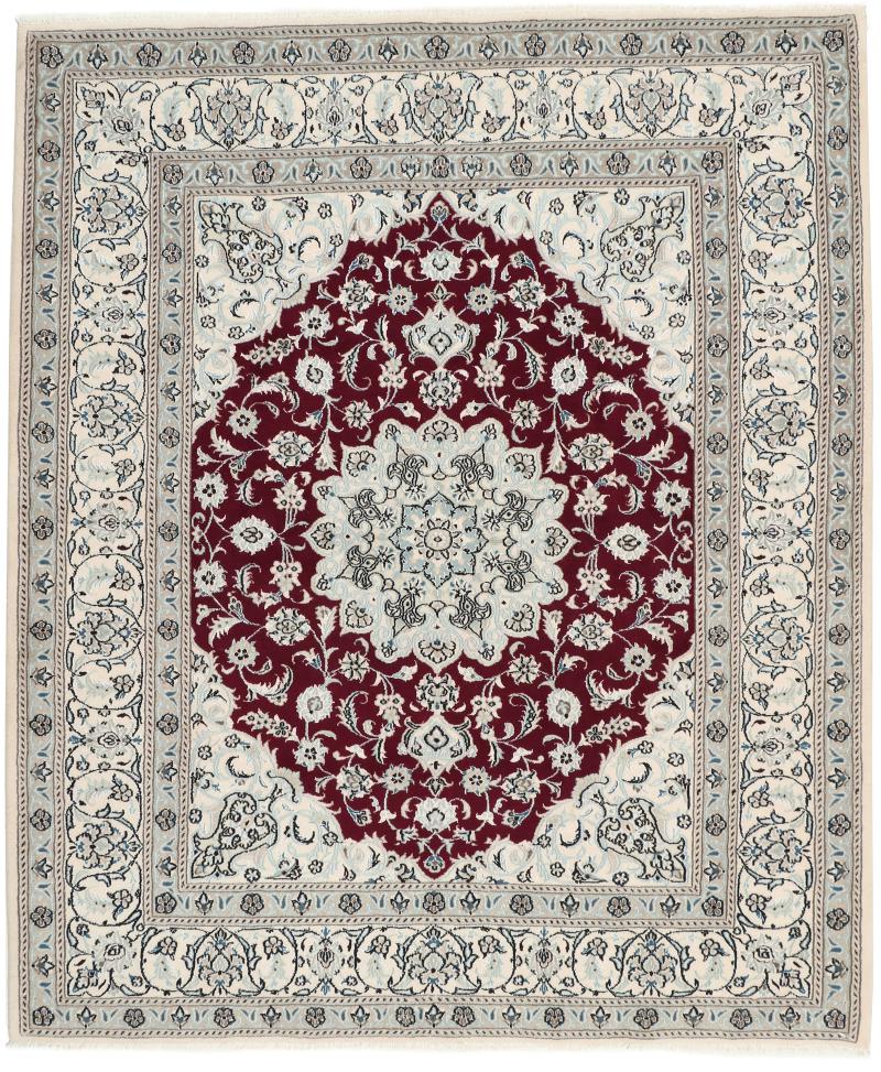 Tapis persan Naïn 246x204 246x204, Tapis persan Noué à la main