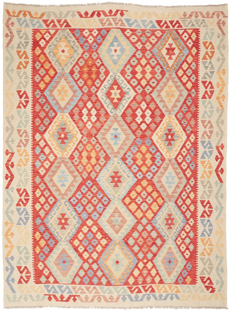 Afghanischer Teppich Kelim Afghan 244x182 244x182, Perserteppich Handgewebt