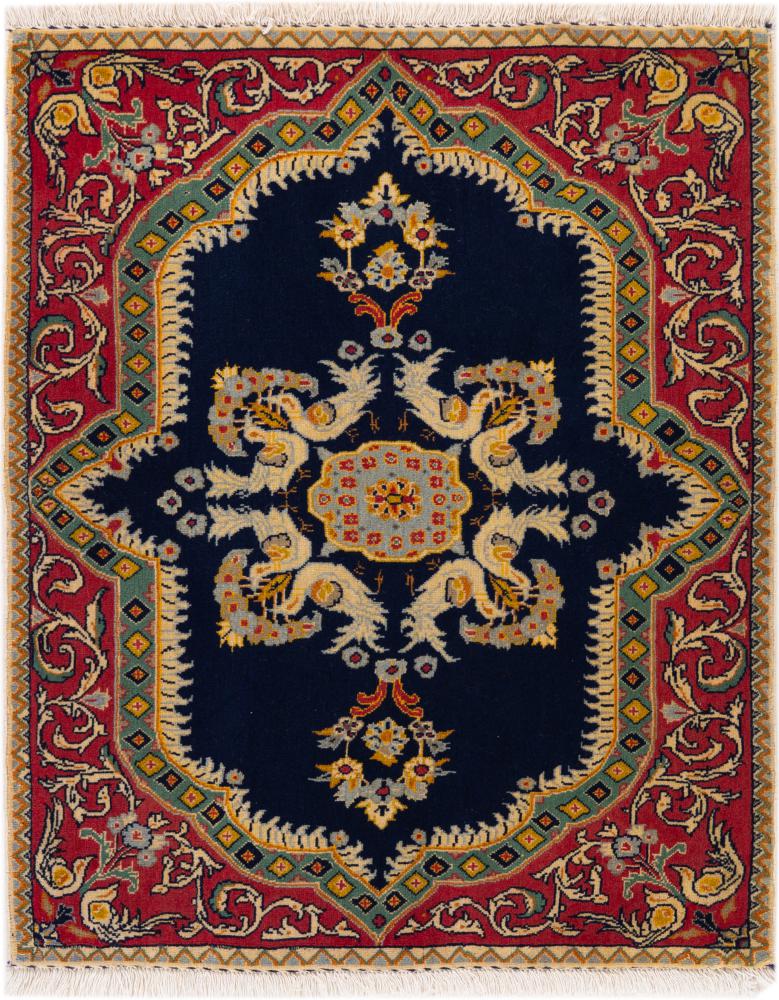 Alfombra persa Keshan 101x84 101x84, Alfombra persa Anudado a mano