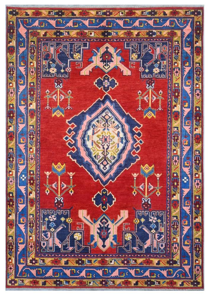 Afghan rug Kazak Darya 252x171 252x171, Persian Rug Knotted by hand