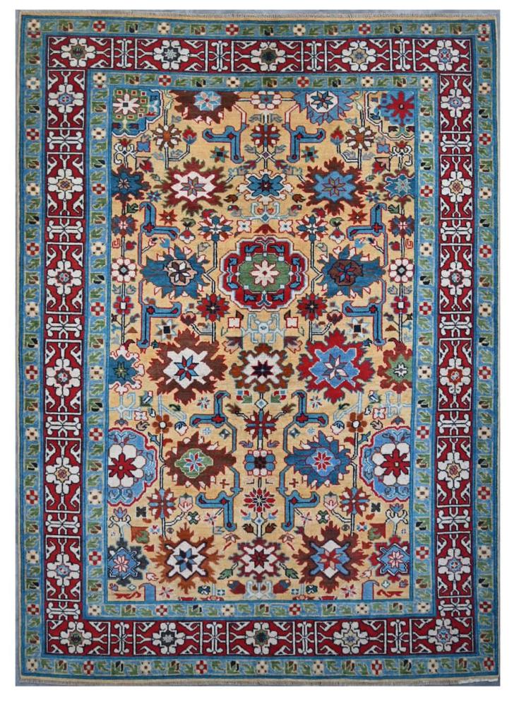 Tapis afghan Kazak Darya 256x174 256x174, Tapis persan Noué à la main