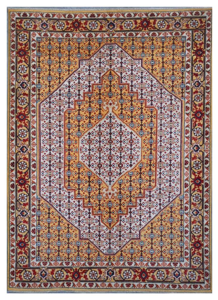 Afghan rug Kazak Darya 242x173 242x173, Persian Rug Knotted by hand