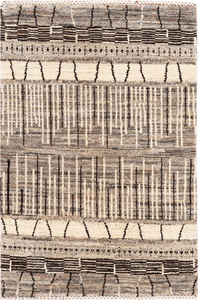 Tapete persa Persa Gabbeh Loribaft Tabiibaft 89x61 89x61, Tapete persa Atado à mão