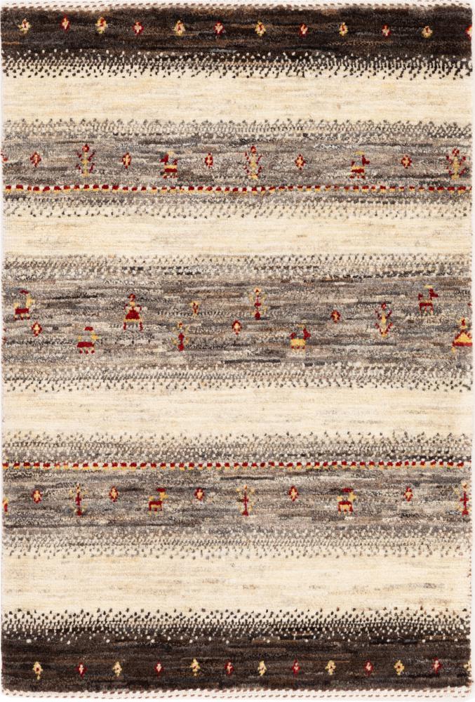 Tapete persa Persa Gabbeh Loribaft Tabiibaft 93x61 93x61, Tapete persa Atado à mão