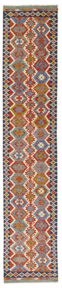 Afghansk teppe Kelim Afghan 403x80 403x80, Persisk teppe Handwoven 