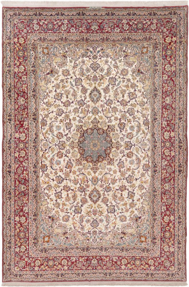 Tapete persa Isfahan Fio de Seda 416x284 416x284, Tapete persa Atado à mão