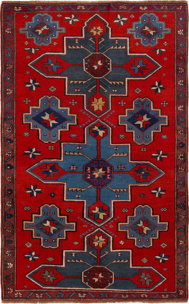 Tapis russe Kazak 142x88 142x88, Tapis persan Noué à la main
