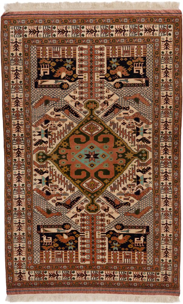 Tapis persan Ghutschan 193x124 193x124, Tapis persan Noué à la main