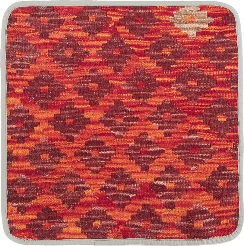 Afghan rug Kilim Afghan Cushion Cover 45x45 45x45, Persian Rug Knotted by hand