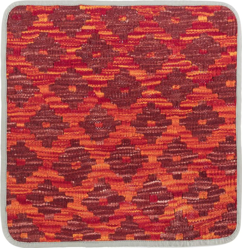 Afghan rug Kilim Afghan Cushion Cover 45x45 45x45, Persian Rug Knotted by hand