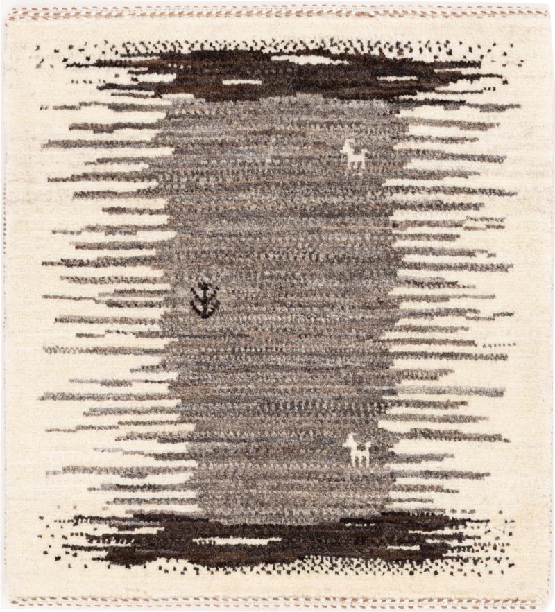 Tapete persa Persa Gabbeh Loribaft Tabiibaft 66x57 66x57, Tapete persa Atado à mão