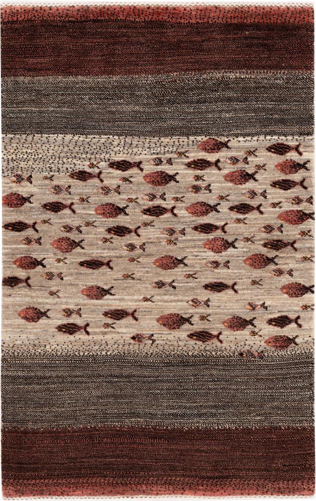 Perzisch tapijt Perzisch Gabbeh Loribaft Tabiibaft 129x82 129x82, Perzisch tapijt Handgeknoopte