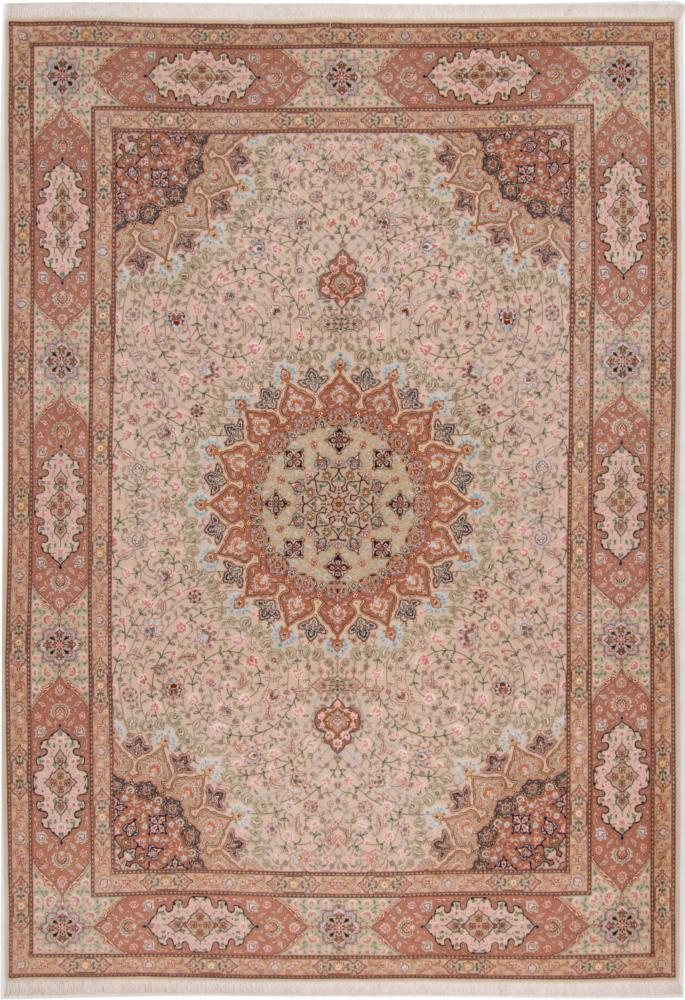 Persian Rug Tabriz 70Raj Silk Warp 347x243 347x243, Persian Rug Knotted by hand