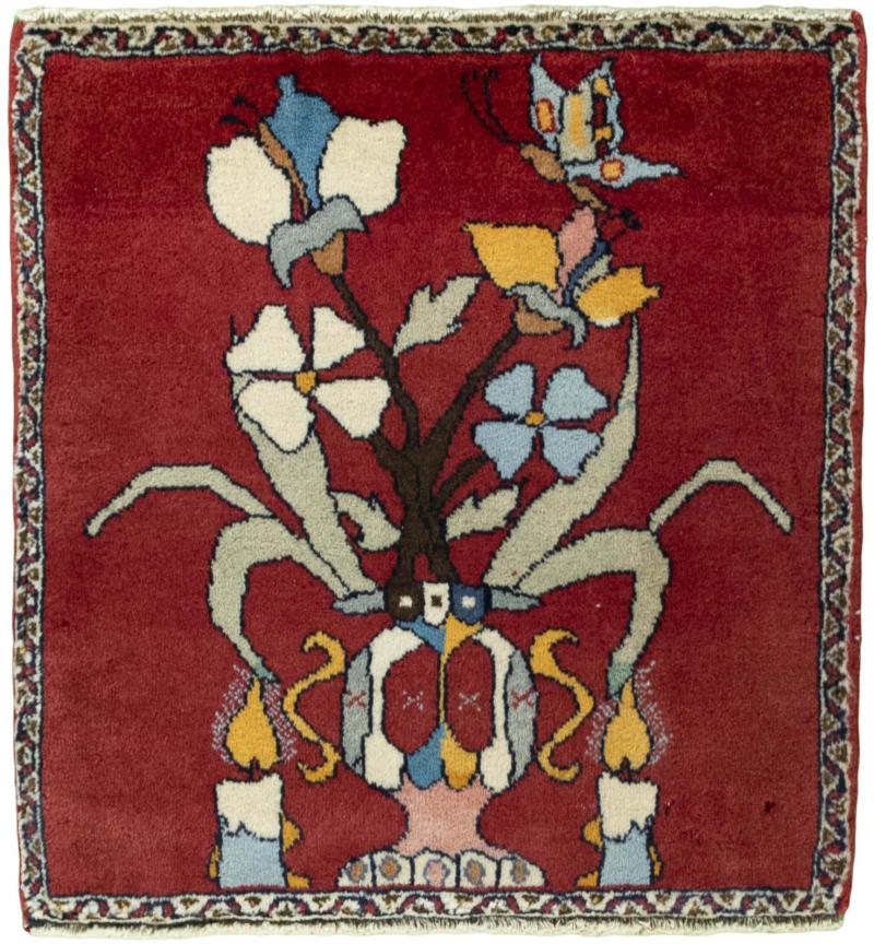 Tappeto persiano Shiraz 59x58 59x58, Tappeto persiano Annodato a mano
