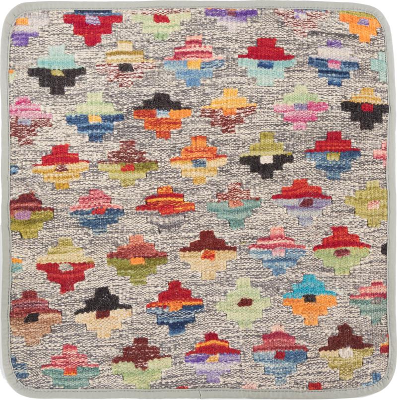 Afghanska mattan Kilim Afghan Kuddfodral 45x45 45x45, Persisk matta Knuten för hand