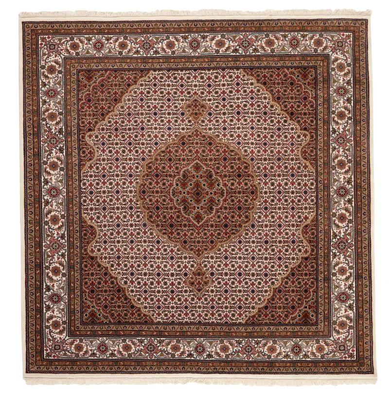 Indo rug Indo Tabriz 206x201 206x201, Persian Rug Knotted by hand