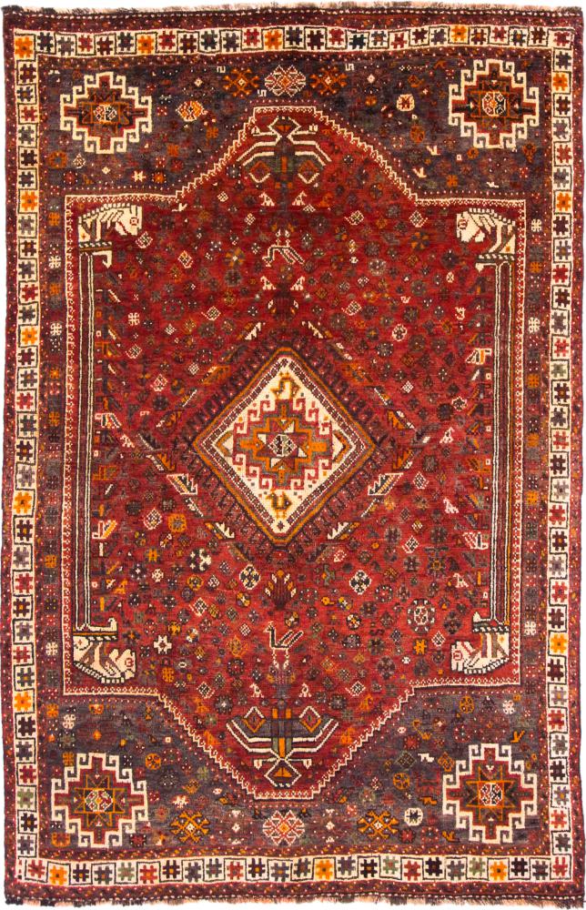 Tapete persa Shiraz 259x165 259x165, Tapete persa Atado à mão