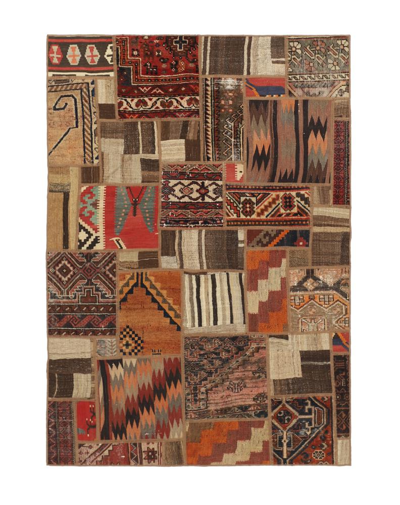 Περσικό χαλί Κιλίμ Patchwork 199x141 199x141, Περσικό χαλί Χειροποίητη ύφανση