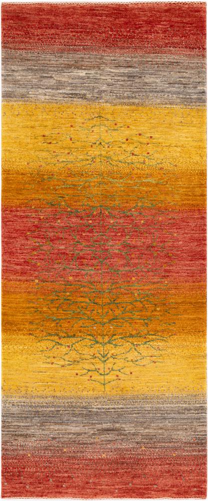 Tapis persan Persan Gabbeh Loribaft Atelier 196x82 196x82, Tapis persan Noué à la main
